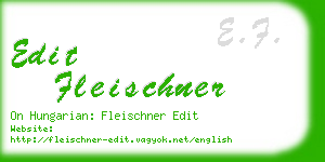 edit fleischner business card
